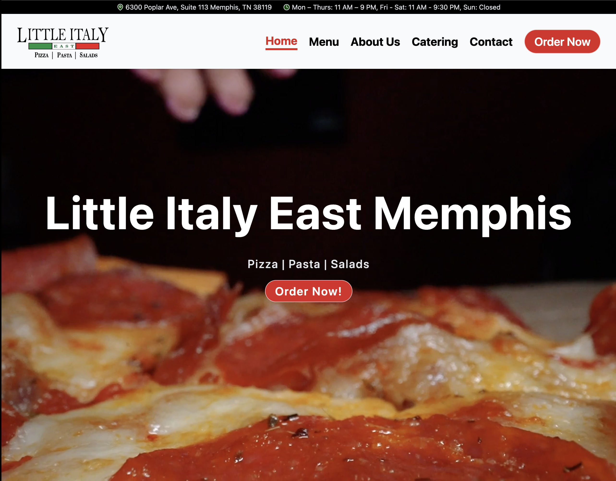 Little Italy East Memphis Website