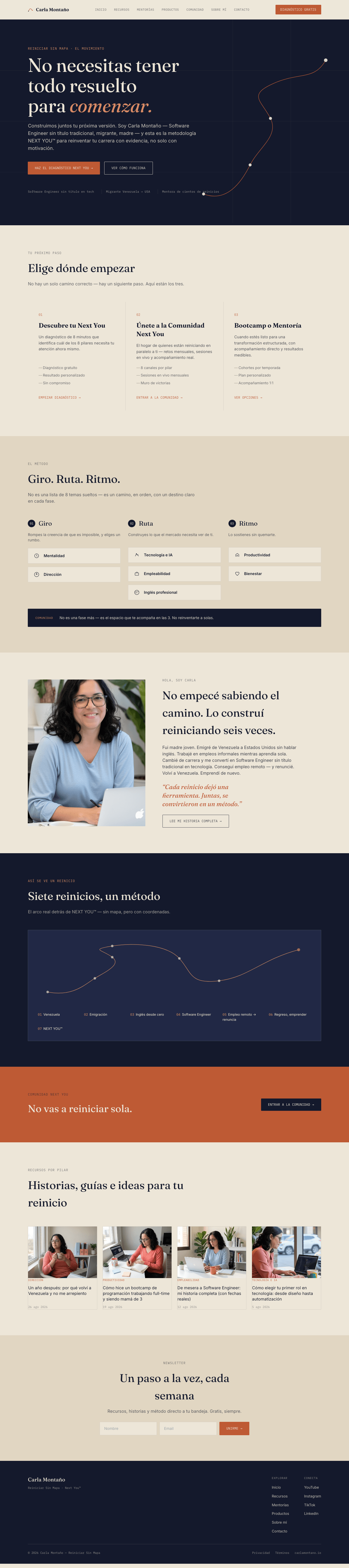 Reiniciar Sin Mapa homepage